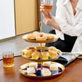 thumbnail image 6 of Jellyfish Plastic Discs and Iron Pillar Dessert Table Stand with Three Size Plates, 32cm Height, Ideal for Parties, 6 of 6