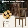 thumbnail image 6 of AFO Wood Dining Chairs Set of 2 with Curved Backrest for Kitchen and Dining Room,Light Brown, 6 of 8