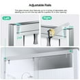 thumbnail image 2 of HopeHub Double Sliding Shower Door, 56-60" W x 76" H Framed Shower Door with 5/16"(8mm) SGCC ANSI Clear Tempered Glass,Aluminum Door Frame,Stainless Steel Pull Handle,Seal Strip for Waterproof, 2 of 10