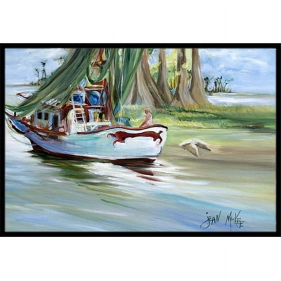 Jeannie Shrimp Boat Indoor & Outdoor Mat- 24 x 36 in.