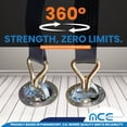 thumbnail image 7 of Mega Cargo Control Mega Cargo Control Rotated Floor Mount Round Tie-Down D Ring - (10-Pack) WLL: 2000 lbs, 7 of 7