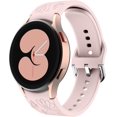 thumbnail image 2 of Daisy Floral Engraved No Gap Watch Band, Compatible with Samsung Galaxy Watch 7/6 44mm 40mm/Galaxy Watch 5 Pro 45mm/Galaxy Watch 5/4 44mm 40mm, Silicone Sport Watch Strap for Samsung Galaxy Watch, 2 of 7