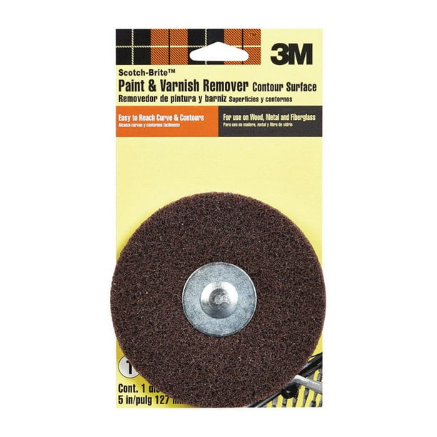 3M ScotchBrite Paint and Varnish Remover, Brown, 1 Disc