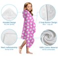 thumbnail image 7 of Cute Halloween Ghosts Pattern Hooded Bath Towel，50"x30" for Ages 3 To 12 Kids, Quick Dry Lightweight Soft Microfiber Hood Beach Towel Cover Up for Kids, 7 of 7
