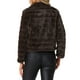 thumbnail image 3 of CHAQUETA CORTA DE PIEL SINTÉTICA CON COLLAR CAÍDO Y ABIERTO PARA MUJERES CHIC L CAFÉ, 3 of 6