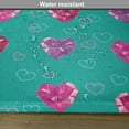 thumbnail image 6 of Ambesonne Valentines Place Mats Set of 4, Celebration Romance, Standard Size, Red Fuchsia Teal, 6 of 6