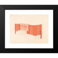 thumbnail image 2 of Winold Reiss 14x12 Black Modern Framed Museum Art Print Titled - Designs for the Puck Theater (Later Elgin Movie Theater, Then Joyce Movie Theater), New York, Ny.) (Exterior Perspective Stud, 2 of 5