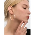 thumbnail image 6 of YOUNGYUE Sterling Silver Hoop Earrings for Women, Hypoallergenic Lightweight Big Thick Hoop Earrings, 35/40/50/60/70mm, 6 of 6