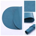 thumbnail image 5 of Unique Bargains 4pcs Faux Leather Placemats Light Blue 17.5"x12.8", 5 of 6