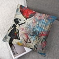 thumbnail image 7 of graffiti street art decoration cute girl holding balloon pillowcase graffiti pillowcase children's pillowcase cushion cover sofa decoration bohemian  1 Set of 2, Various Sizes, 7 of 7