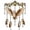 E, variant on Barn Owl Stained Acrylic Wind Chimes,Crystal Teardrop Pendant Hanging Windchime, Weatherproof Outdoor Decor Wind Bell for Garden Patio Porch Yard, Bird Themed Housewarming Gift for Bird Lovers,E