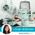 thumbnail image 4 of Rachael Ray 13 Pc Create Delicious Aluminum Nonstick Cookware Set, Light Blue Shimmer, 4 of 12