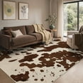 thumbnail image 5 of GENIMO 2'x3' Area Rug, Machine Washable Non Slip Low Pile Rug for Entryway Kitchen Bathroom Front Door, Decorative Animal Print, Rich Brown, 5 of 6