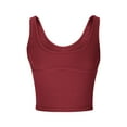 thumbnail image 4 of Y2K Tank Top Sevevn Women's Fashion Casual Spring Summer Solid Color Camisoles Round-Neck Camisoles Compression Tank Tops For Women, 4 of 6