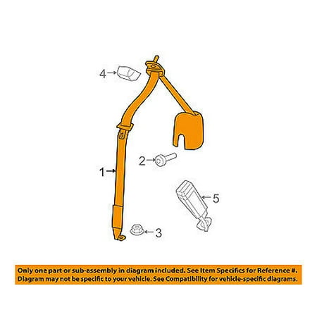 Rear Seat Belt - Jeep CHRYSLER OEM 07-10 Wrangler Rear Seat Belts-Outer Belt 5KP121DVAD