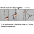 thumbnail image 2 of Chain Dog Training Choke Collar, 304 Stainless Steel, Total Length 24 in, 3.5 mm, 2 of 6