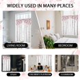 thumbnail image 4 of Pink Floral Window Curtain White Floral Flower Cherry Blossom Japanese Sakura Branches Garden Art Botanical Girls 52" W x 63" L Curtains for Bedroom Living Room 2 Panels Rod Pocket Drapes, 4 of 6