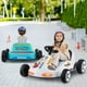 thumbnail image 2 of Costway 12V Kids Electric Go Kart 7AH Paseo con batería en juguete de carrera con control remoto Blanco, 2 of 3
