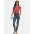 thumbnail image 6 of Women's Basic Short Sleeve T-Shirts - Crewneck Casual Tees for Summer, 6 of 6