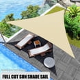 thumbnail image 4 of ASTRAEA Waterproof Sun Shade Sail 12' x 12', Triangle Canopy Sail UV Block Mesh Shade Cover Outdoor for Patio Backyard, Gray, 4 of 10