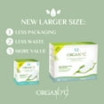 thumbnail image 4 of Organyc New and Improved Overnight Heaviest Flow 100% Certified Organic Cotton Pads Super Absorbency 28 Count, 4 of 8