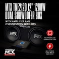 thumbnail image 4 of MTX 12" Subwoofers Enclosure, Planet Audio Amplifier, Soundstorm Wire Kits, 4 of 12