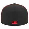 thumbnail image 4 of Men's New Era Black Boston Red Sox Soutache 59FIFTY Fitted Hat, 4 of 5