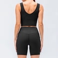 thumbnail image 3 of Top deportivo de invierno de felpa para mujer, para correr, yoga, manga larga, elástico, ajustado, cuello redondo, gris, 4/S,:;:;, 3 of 6