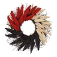 thumbnail image 2 of ERTZAE Patriotic Wreath,16" Rustic Fake Wheat Twig Wreath,Memorial Day Decorations,Fourth Of July Wreath For Front Door,Americana Anniversary Porch Window Decor,Red White Blue Wreath Wall Home Decor, 2 of 4