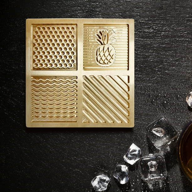 Pattern customization Honeycomb Plaid Bar Ice Stamp Ice Tray