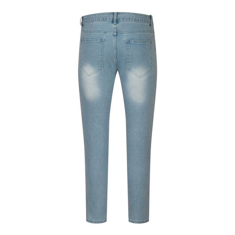 パンツ Light Blue Holes Skater Jeans 42size Light Blue Holes Skater Jeans 42size