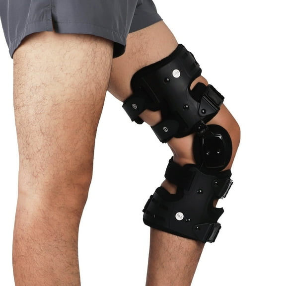 Komzer Lateral OA Unloader Knee Brace for Osteoarthritis, Arthritis Knee Pain Relief, Bone on Bone Joint Degeneration Offloader (Left)
