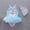 Sky Blue, variant on Kids Swimsuit Purple Girls Swimsuit 1 Piece Sleeveless Rash Guard Vacation Cute Summer Swimwear 3-4 Years