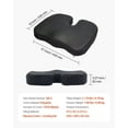 thumbnail image 2 of Premium Memory Foam Seat Cushion with Cooling Gel – Tailbone Pain Relief & Comfort Support, 2 of 11