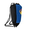 thumbnail image 2 of Superman Rainbow Shield Logo Drawstring Backpack Sports Bag Sackpack 17" x 13", Perfect for Gym, Yoga or Practice, 2 of 5