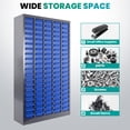 thumbnail image 6 of 100 Compartments Bolt Bin Organizer, 100 Drawers Parts Cabinet, Adjustable Storage for Small Office Supplies, Screws & Parts, 6 of 7