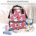 thumbnail image 5 of Daiia French Bulldog Large Capacity Baby Bag Waterproof Stylish Diaper Bag Mummy Backpack Adjustable Straps Diaper BagBaby Essentials Bag, 5 of 6