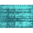 thumbnail image 1 of Ahgly Company Indoor Rectangle Abstract Turquoise Blue Modern Area Rugs, 2' x 3', 1 of 4