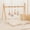 Pink, variant on Wood Baby Gym with 4 Wooden Pendant Toys Foldable Baby Play Gym Frame Activity Gym Hanging Bar Newborn Gift Baby Girl and Boy Gym