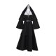thumbnail image 3 of Disfraz de monja, vestido de cosplay para madre, accesorios negros, decoración, suministros para fiestas M, 3 of 9