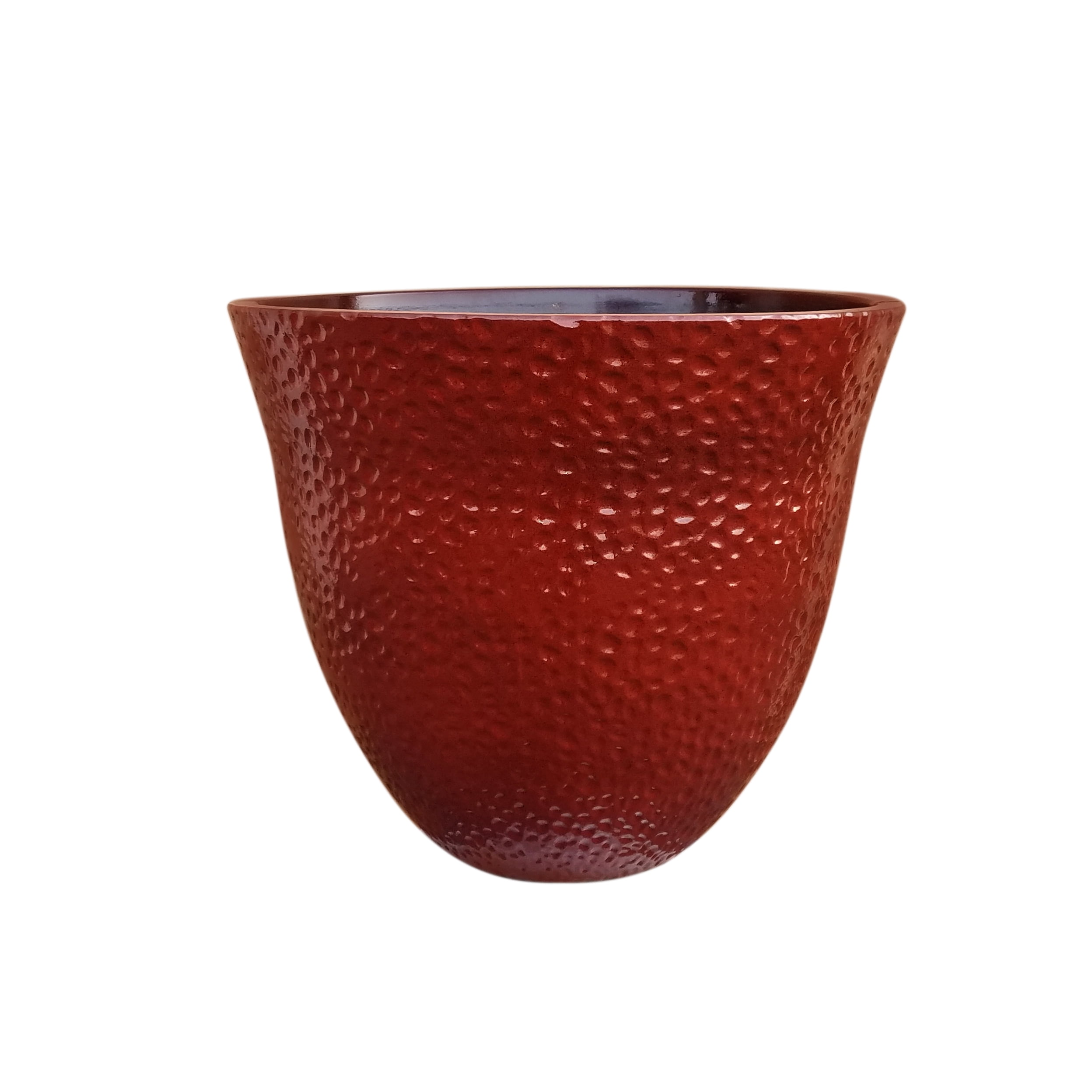 Better Homes & Gardens Christley 22.5" Wide Round Resin Planter Red