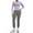 Light Violet, variant on Two Piece Outfits for Women Tracksuit Sweat Suits Workout Jogging Sets Loungewear, Athletic Gym Set Womens Solid Tummy Control Yoga Legging Short Sleeve Shirt 2 Pieces Sport Matching Sets