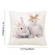 thumbnail image 3 of Uuiauoio Easter Home Decorations Garland Bunny Pillow Covers Floral Rabbit Throw Cushion Cover Decorative Pillows for Bed Couch Home Sofa Living Room Rustic Farmhouse Decor, 3 of 6