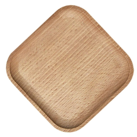 NICEXMAS Small Wooden Serving Tray Khaki Rustic Farmhouse Style Food Tray for Parties and Home Use