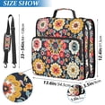 thumbnail image 2 of FORMRS Zipper Binder with Shoulder Strap 2-inch Ring 500 Sheet Capacity File Bag, Colorful Floral Pattern, 2 of 5
