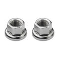 thumbnail image 2 of Axle Lock Nut Set, M9 M10 Flange Fastening Screw for Bicycle Front and Rear Wheel Hub, Flower Drum Locknut Accessory, 2 of 3