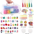 INSCRAFT 17500+ Rubber Loom Bands with 3 Layer Transparent Container ...