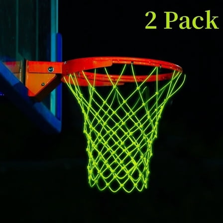 Kabuer Glow Basketball Net, Nightlight Basketball Net,Luminous Basketball Hoop Net, Sun Powered