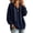 Navy, variant on Lenpel Oversized Sweatshirts for Women Fall Trendy Drawstring Casual Loose Hoodies Comfy Long Sleeve Warm Pullover Tops(White,X-Large)