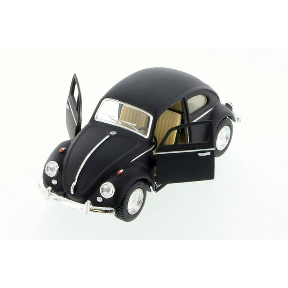 1967 Volkswagen Classic Beetle, Black - Kinsmart 5057DM - 1/32 Scale Diecast Model Toy Car